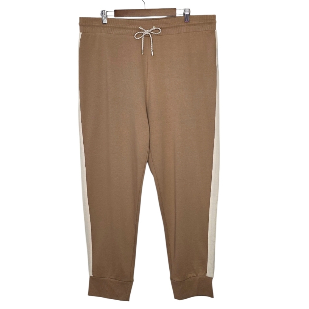 Nautica Tan Side-Stripped Jogger Pants Size XL - Picture 2 of 8